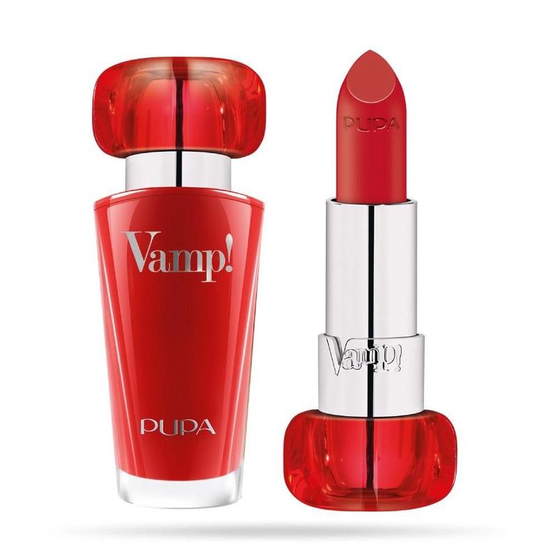 Batom Luminoso Vamp! Lipstick Pupa 303 Iconic Red 3,5g - Batom